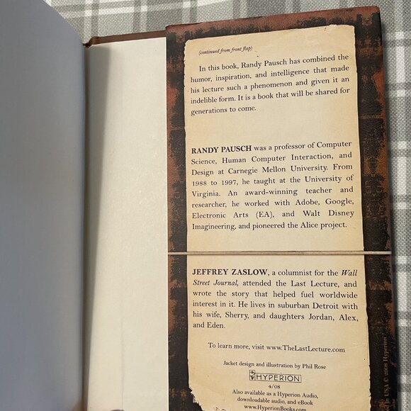 The Last Lecture - a Book by Randy Pausch - Picture 3 of 5